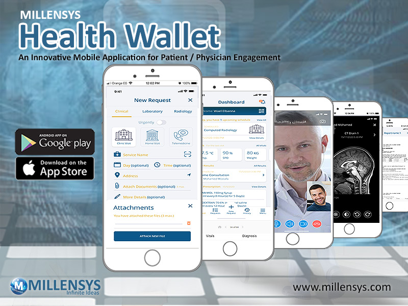 MILLENSYS Health Wallet mobile Application